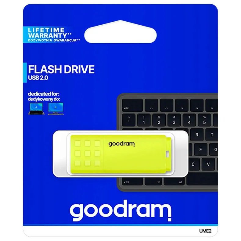 Флеш-накопичувач USB2.0 64GB Goodram UME2 Yellow (UME2-0640Y0R11) - мініатюра 6