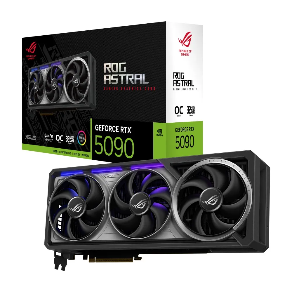 Відеокарта GF RTX 5090 32GB GDDR7 ROG Astral Gaming OC Asus (ROG-ASTRAL-RTX5090-O32G-GAMING) - зображення 1