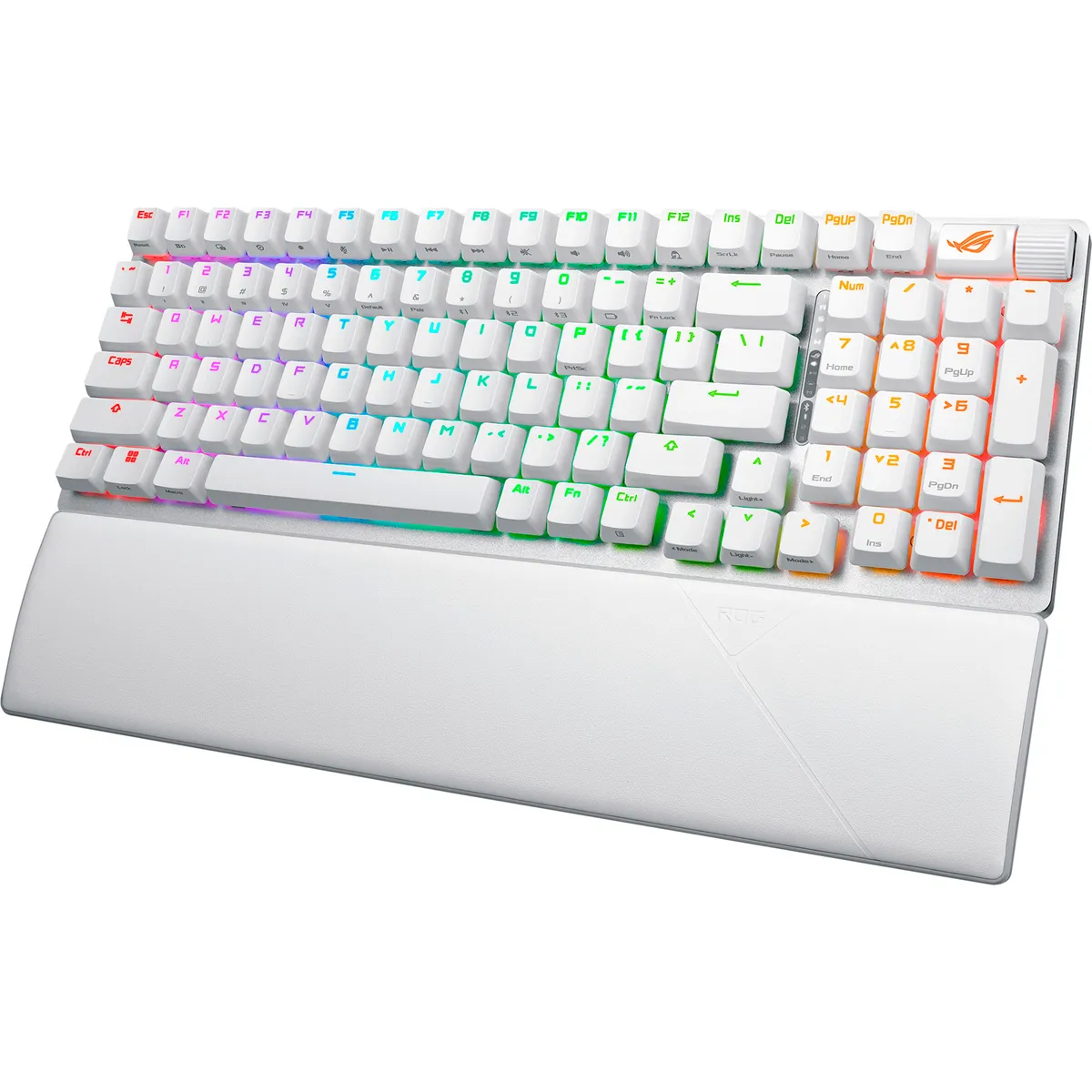 Клавіатура бездротова Asus ROG Strix Scope II RGB WL BT White (90MP037A-BKUA30) - мініатюра 3