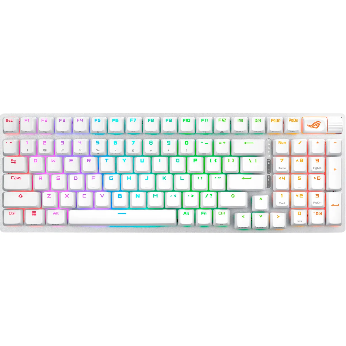 Клавіатура бездротова Asus ROG Strix Scope II RGB WL BT White (90MP037A-BKUA30) - мініатюра 5