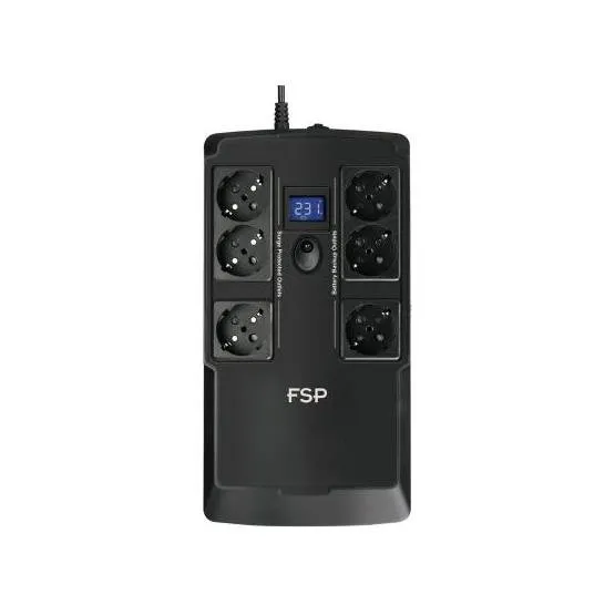 Джерело безперебійного живлення FSP 600VA/360W, USB, 6хSchuko (PPF3602303) - мініатюра 2