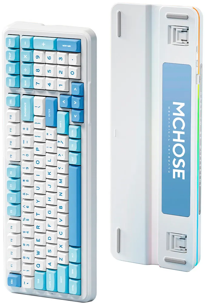 Клавіатура бездротова MCHOSE K99 Sky Blue (K99-1A) - мініатюра 6