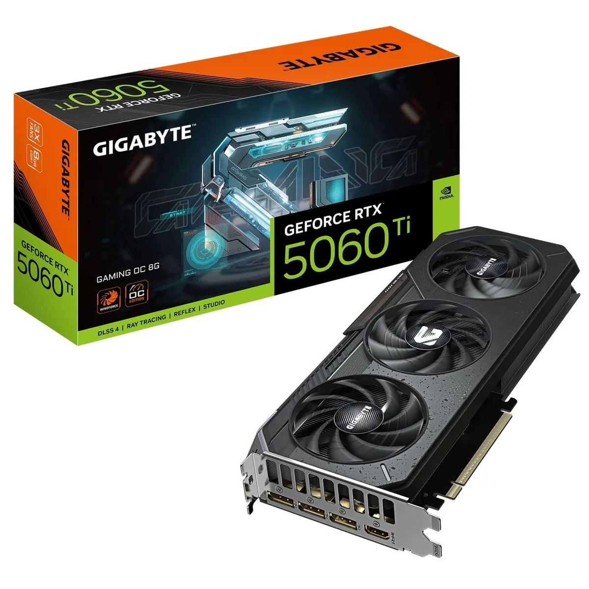 Відеокарта GF RTX 5060 Ti  8GB GDDR7 Gaming OC Gigabyte (GV-N506TGAMING OC-8GD) - мініатюра 10