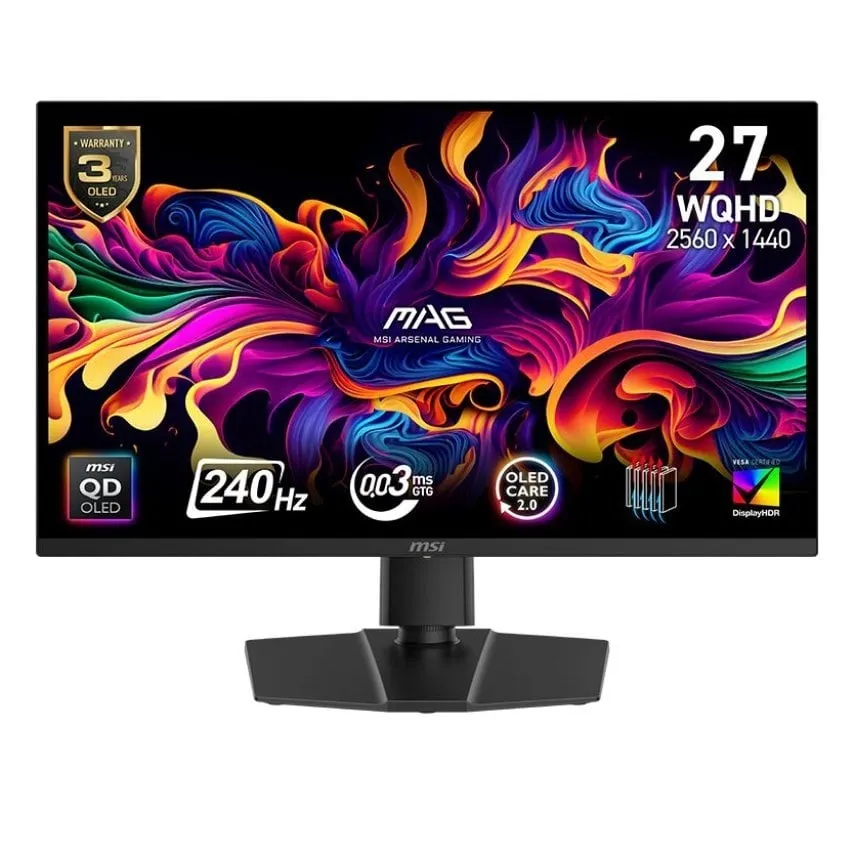 Монітор MSI 27" MAG 271QP QD-OLED X24 Black 240Hz - зображення 1