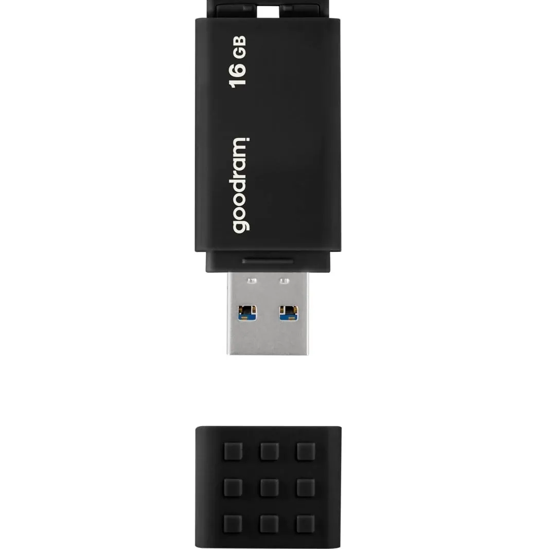 Флеш-накопичувач USB3.2 16GB Goodram UME3 Black (UME3-0160K0R11) - зображення 1