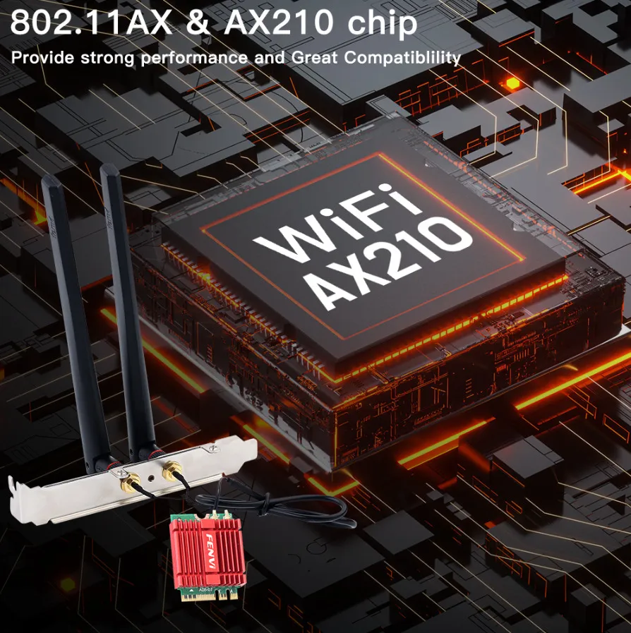 Бездротовий адаптер Fenvi AX210NGW Kit - мініатюра 9