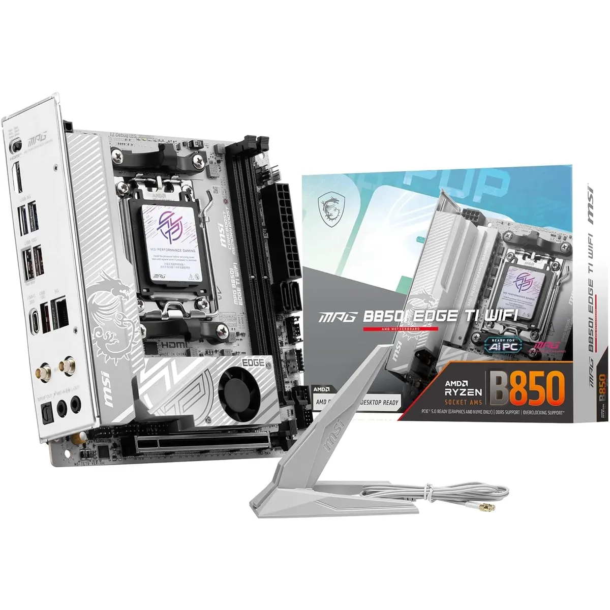 Материнська плата MSI MPG B850I Edge Ti WiFi Socket AM5 - мініатюра 7