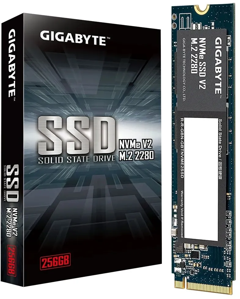 Накопичувач SSD  256GB Gigabyte NVMe SSD V2 M.2 PCIe 3.0 x4 3D NAND TLC (G3NVMEV2256G) - мініатюра 3