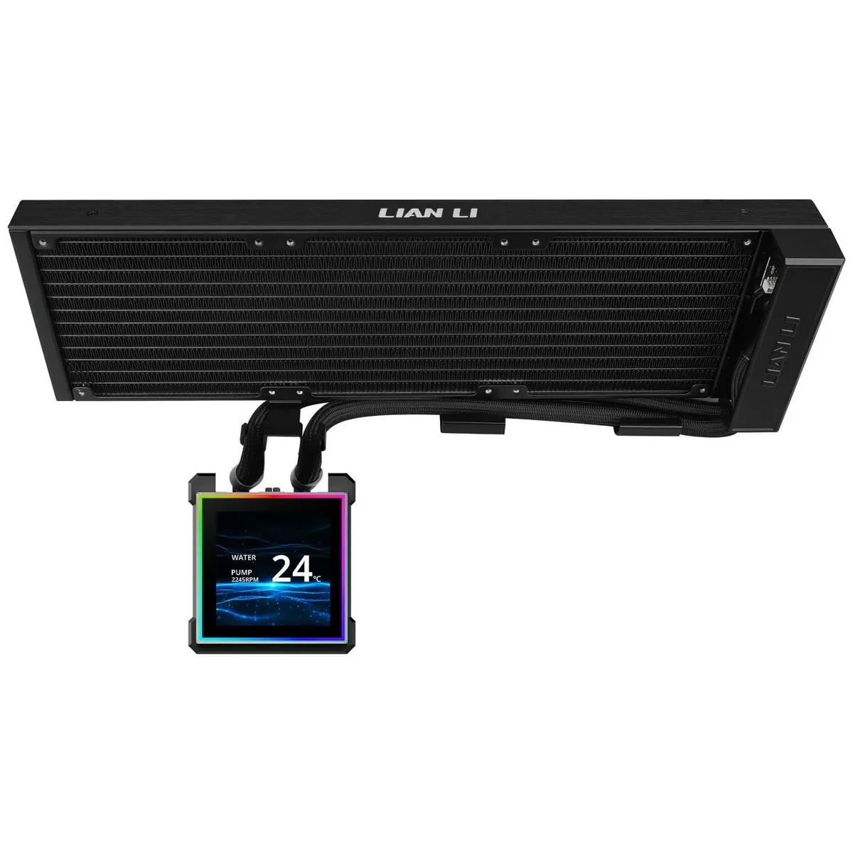 Система водяного охолодження Lian Li HydroShift II LCD-S 360N Fanless Black (G89.GHS2LCDS36NB.00) - мініатюра 3