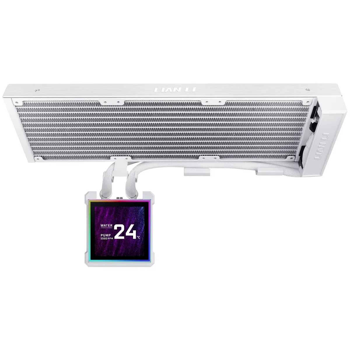 Система водяного охолодження Lian Li HydroShift II LCD-S 360N Fanless White (G89.GHS2LCDS36NW.00) - мініатюра 3
