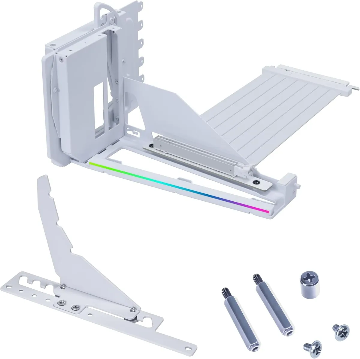 Брекет для вертикального встановлення відеокарти Lian Li Vertical GPU Bracket Kit PCIe5.0 White (G89.VG4-5-V4W.00 - мініатюра 2
