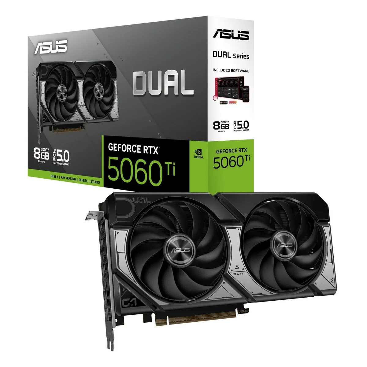 Відеокарта GF RTX 5060 Ti  8GB GDDR7 Dual Asus (DUAL-RTX5060TI-8G)