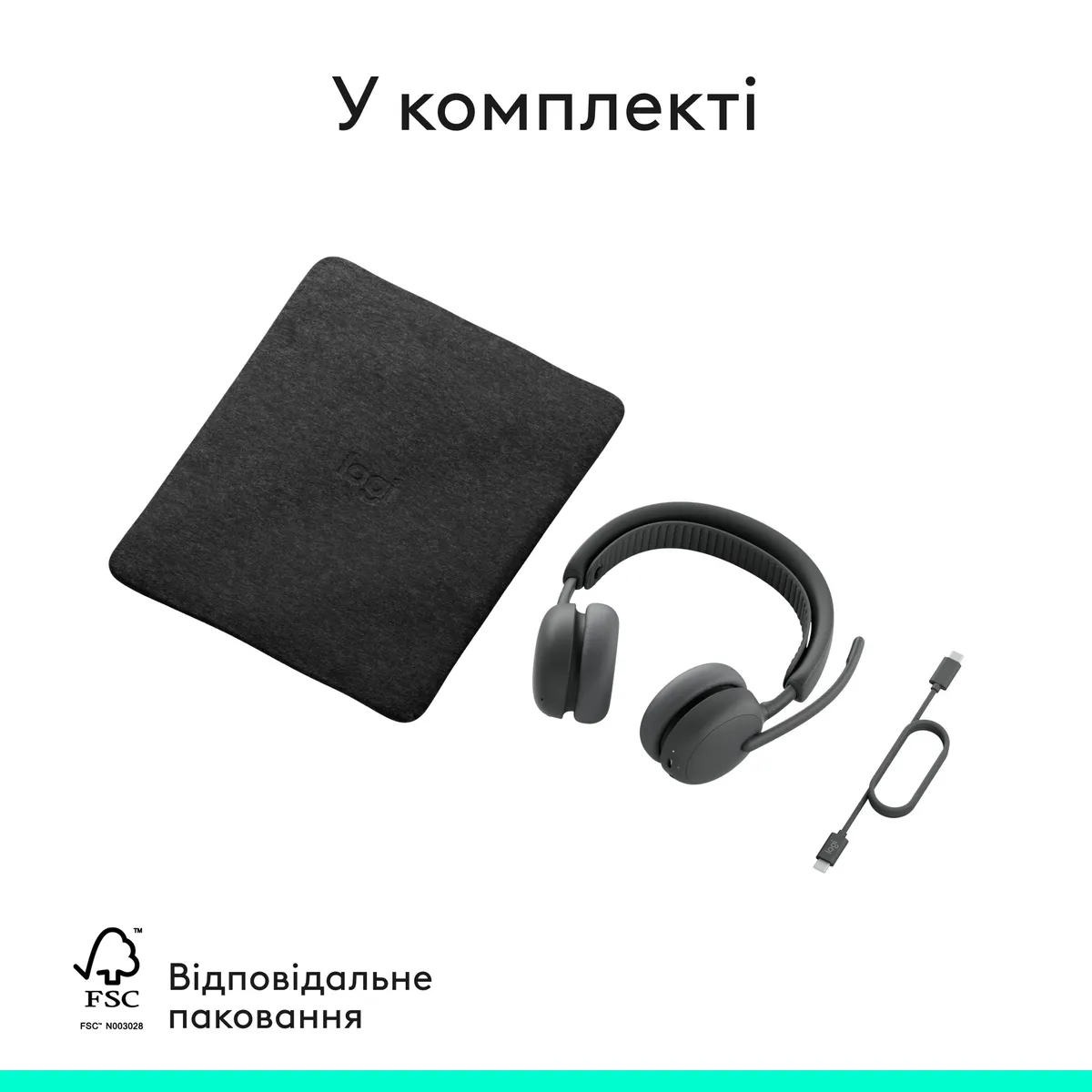 Bluetooth-гарнітура Logitech Zone Wireless 2 ES Graphite (981-001503) - мініатюра 11