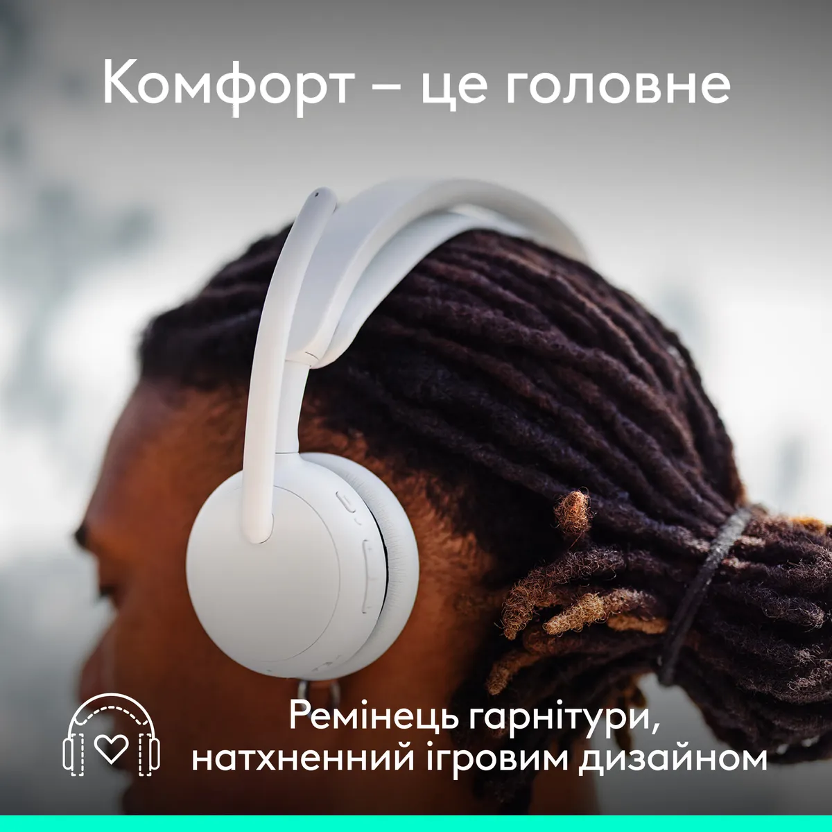 Bluetooth-гарнітура Logitech Zone Wireless 2 ES Off-White (981-001508) - мініатюра 7