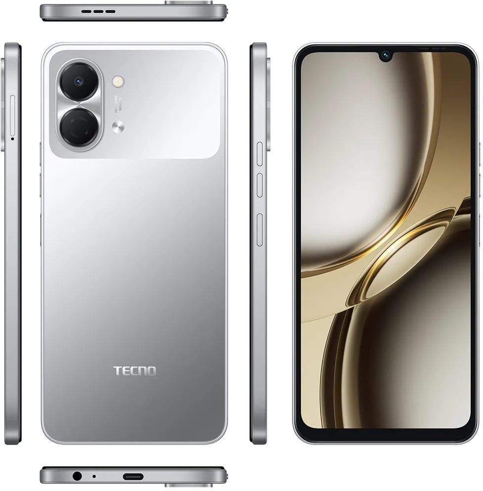 Смартфон Tecno Spark Go 3 (KN3) 4/64GB Titanium Grey (4894947105289) - зображення 1