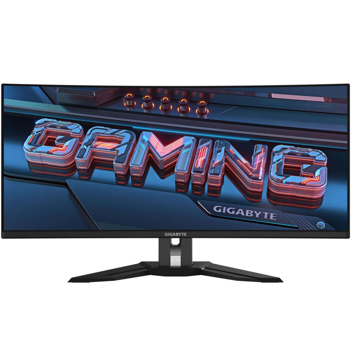 Монітор Gigabyte 34" Gaming MO34WQC2 OLED Black Curved 240Hz - зображення 1