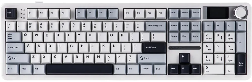 Клавіатура бездротова Aula F108 Pro White (6978080501318) - мініатюра 3