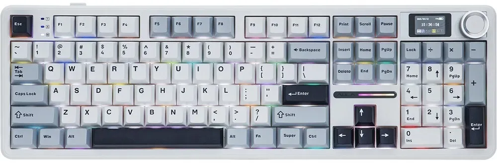 Клавіатура бездротова Aula F108 Pro White (6978080501318) - мініатюра 4