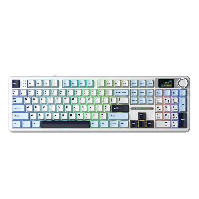 Клавіатура бездротова Aula F108 Pro White (6978080501318) - мініатюра 5