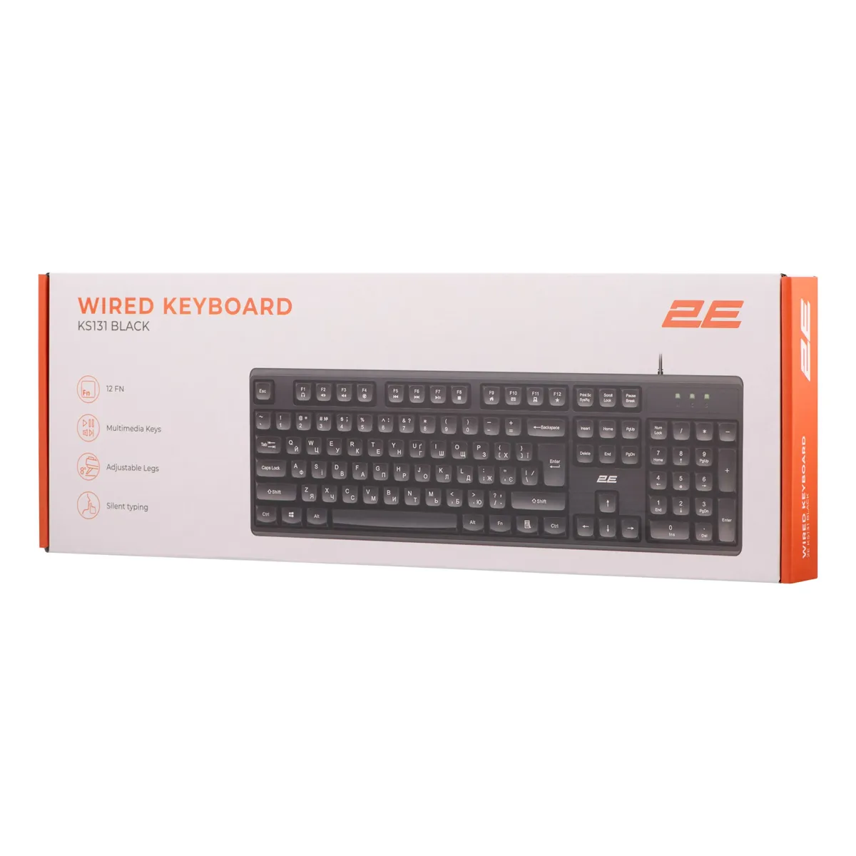 Клавіатура 2E KS131 Black (2E-KS131UB_UA) - мініатюра 8