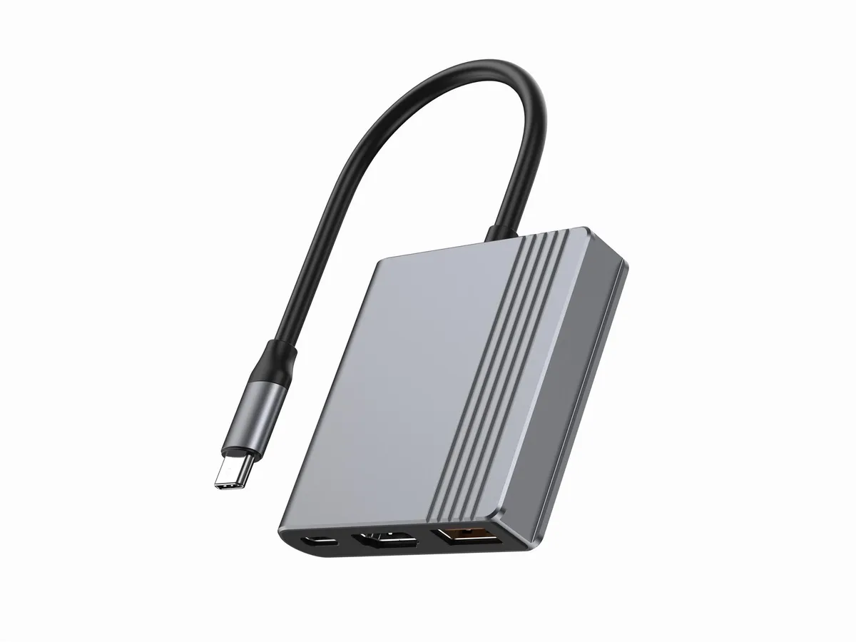 Док-станція Cablexpert USB-C 3-в-1 (A-CM-COMBO3-05)