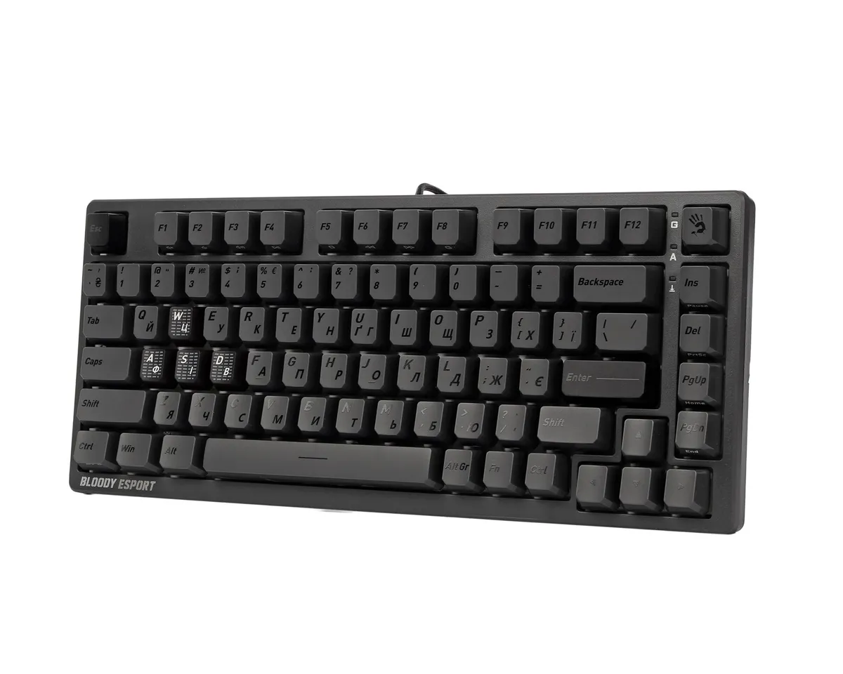 Клавіатура Bloody MS76 Iron Grey - зображення 1