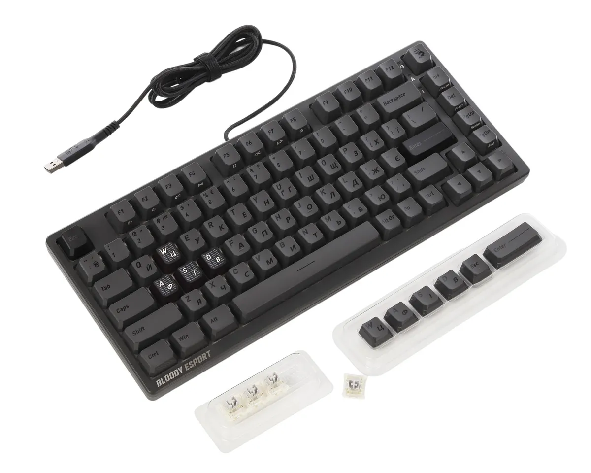 Клавіатура Bloody MS76 Iron Grey - мініатюра 3