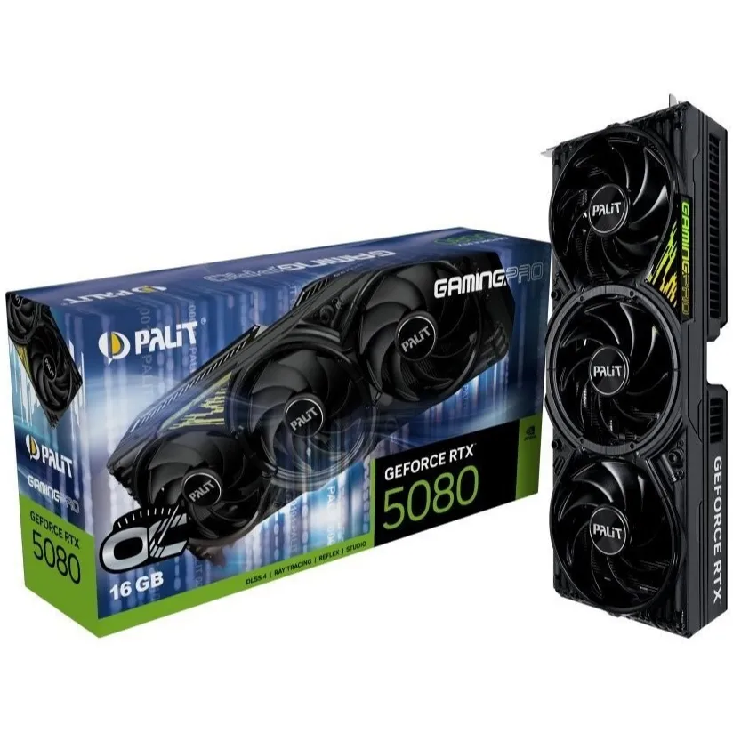 Відеокарта GF RTX 5080 16GB GDDR7 GamingPro OC V1 Palit (NE75080S19T2-GB2031Y) - мініатюра 12