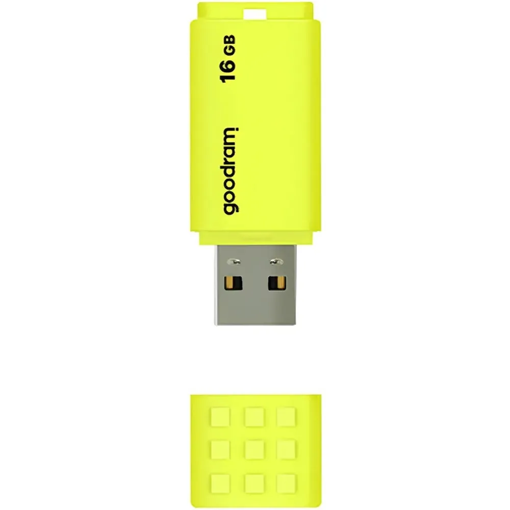 Флеш-накопичувач USB2.0 16GB Goodram UME2 Yellow (UME2-0160Y0R11) - зображення 1