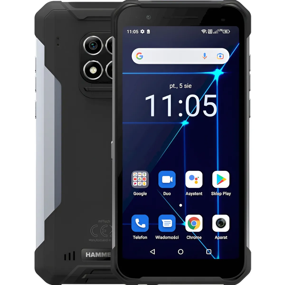 Смартфон myPhone Hammer Construction 6/128GB Silver (5902983620365) - мініатюра 7