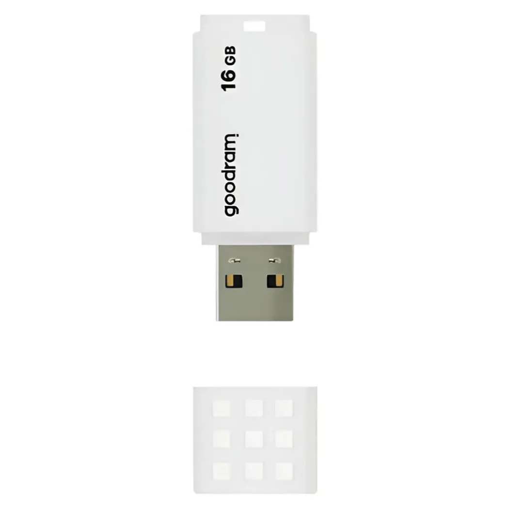 Флеш-накопичувач USB2.0 16GB Goodram UME2 White (UME2-0160W0R11) - зображення 1