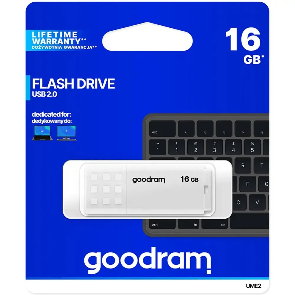 Флеш-накопичувач USB2.0 16GB Goodram UME2 White (UME2-0160W0R11) - мініатюра 6