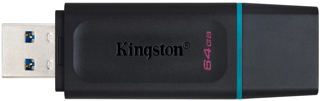 USB флеш накопичувач Kingston 64GB DataTraveler Exodia Black/Teal USB 3.2 (DTX/64GB) - мініатюра 3