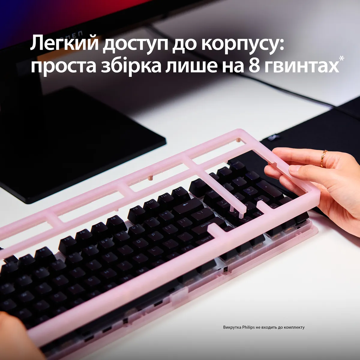 Клавіатура HyperX Origins 2 1800 HX Red USB Black (B4QS4AA) - мініатюра 16