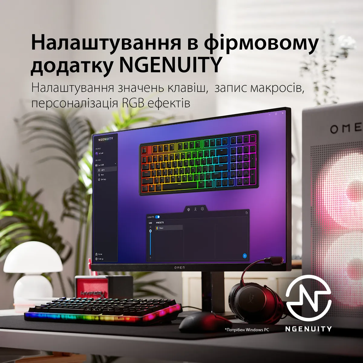 Клавіатура HyperX Origins 2 1800 HX Red USB Black (B4QS4AA) - мініатюра 17