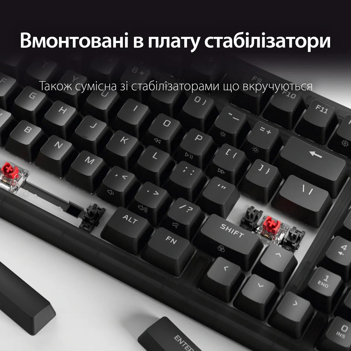 Клавіатура HyperX Origins 2 65 HX Red USB Black (B4QS3AA) - мініатюра 13