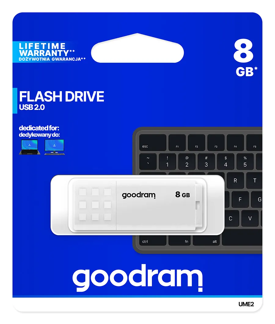 Флеш-накопичувач USB2.0  8GB Goodram UME2 White (UME2-0080W0R11) - мініатюра 6