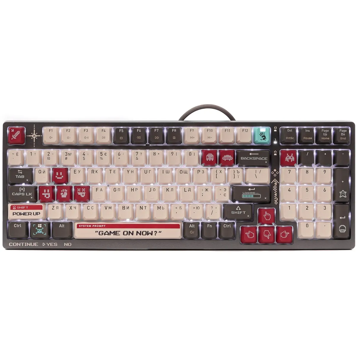 Клавіатура Bloody S98 Pixels Red - зображення 1