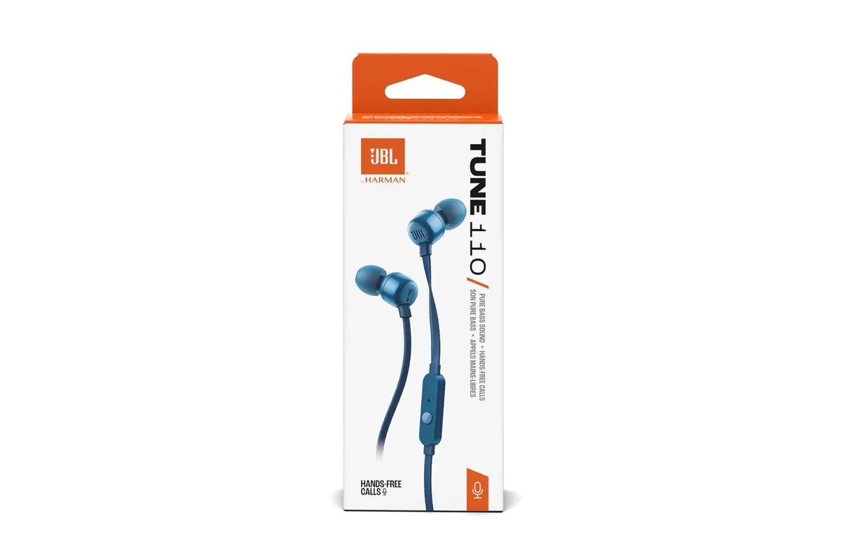 Гарнітура JBL Tune 110 Eco Blue (JBLT110BLUE) - мініатюра 5