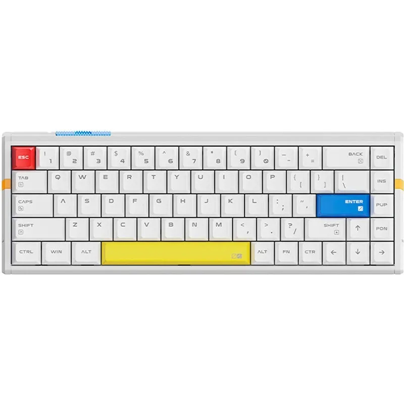 Клавіатура ATK RS6 Ultra Aluminum Hall Effect ENG White (ATK-RS6-ULTRA-WHT) - зображення 1