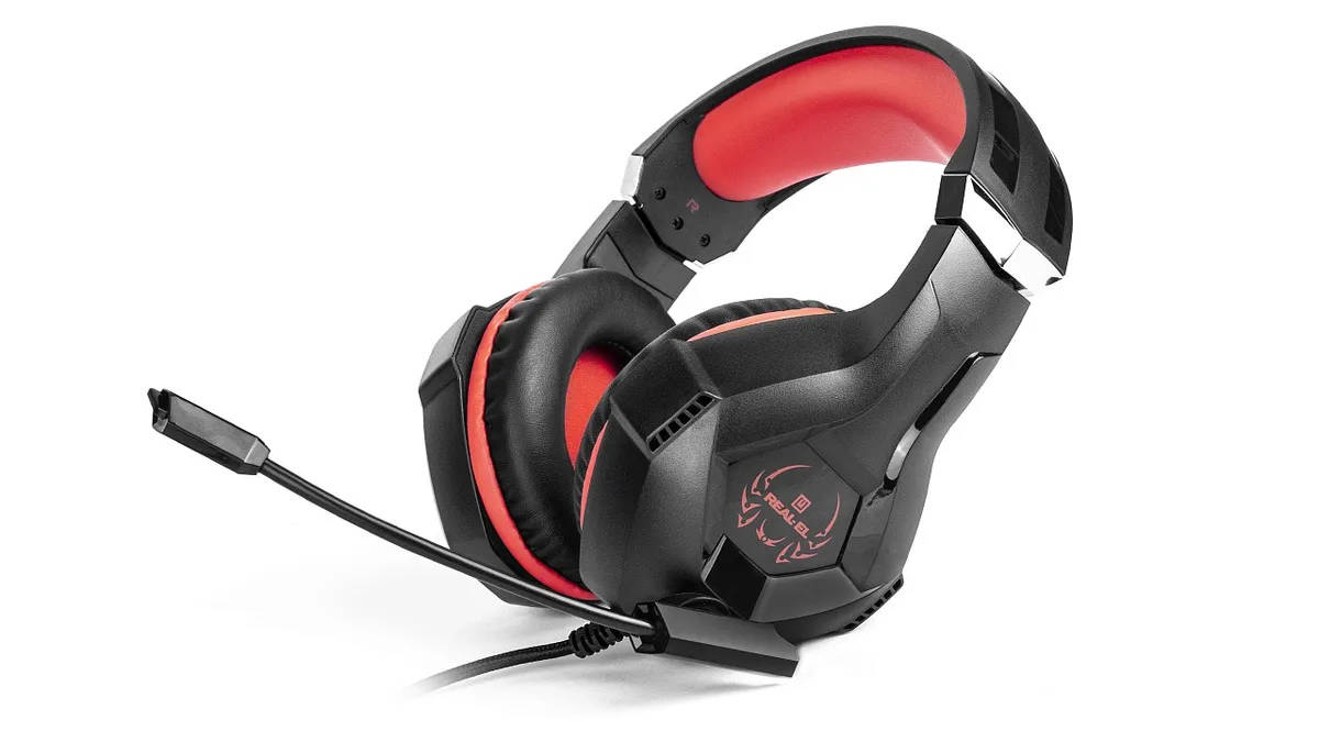 Гарнітура REAL-EL GDX-7575 Black/Red - мініатюра 2