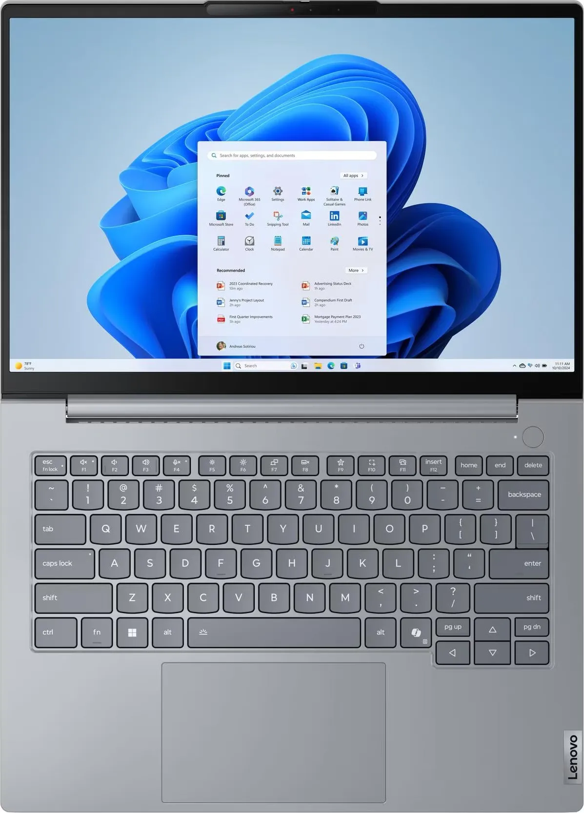 Ноутбук Lenovo ThinkBook 14 G9 IRL (21UY0063RA) Arctic Grey - мініатюра 4