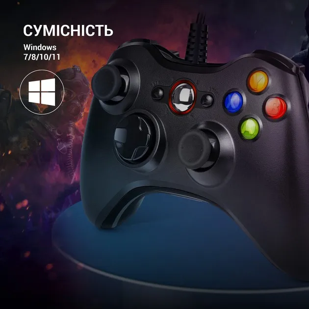 Геймпад GamePro MG310B PC USB Black (MG310B) - мініатюра 8