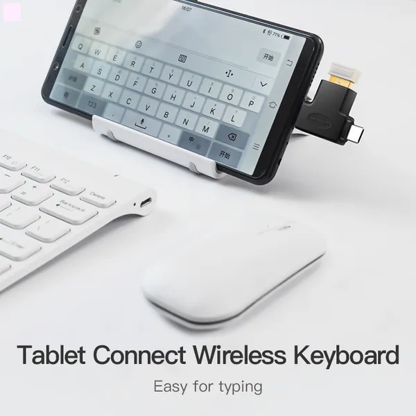 Адаптер Vention USB - USB Type-C + micro USB V 3.0 (F/M) Black (CDIB0) - мініатюра 3