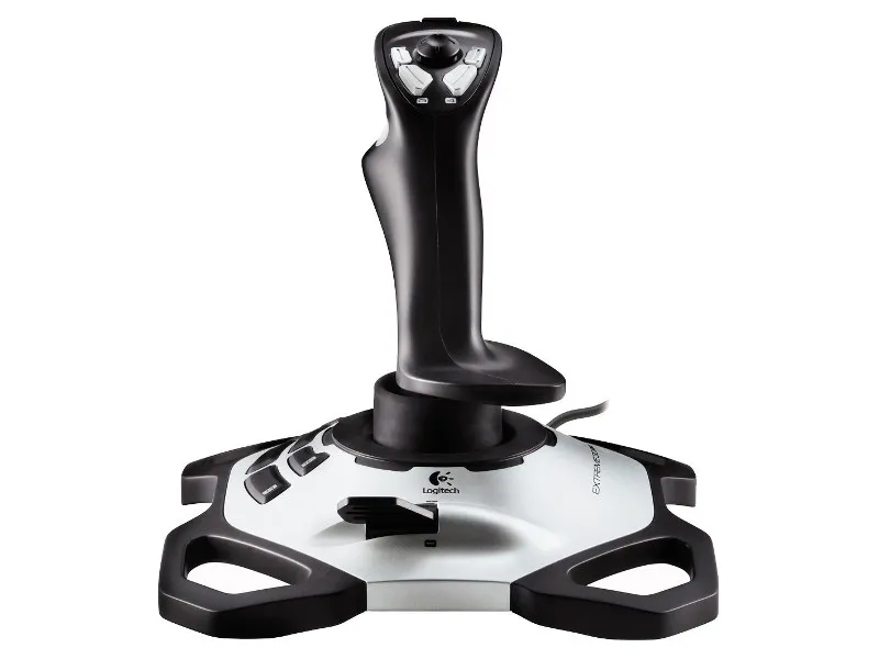 Джойстик Logitech Extreme 3D Pro (942-000031) чорно-білий USB - мініатюра 2