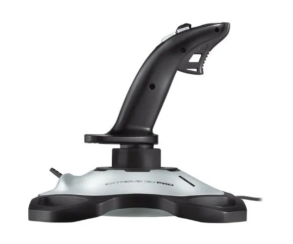 Джойстик Logitech Extreme 3D Pro (942-000031) чорно-білий USB - мініатюра 3
