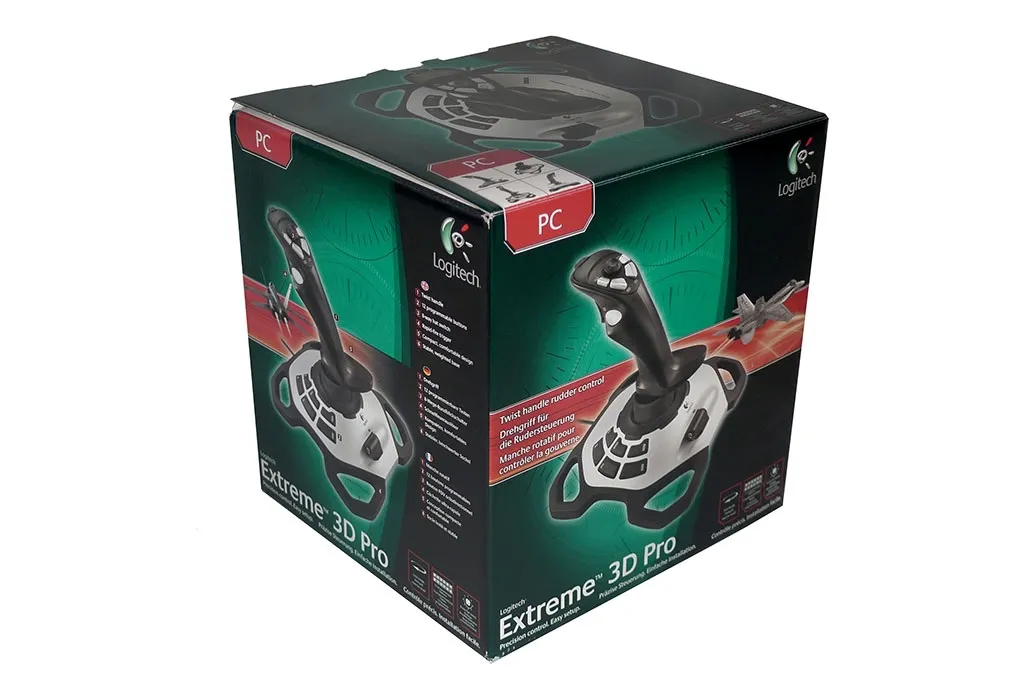 Джойстик Logitech Extreme 3D Pro (942-000031) чорно-білий USB - мініатюра 5