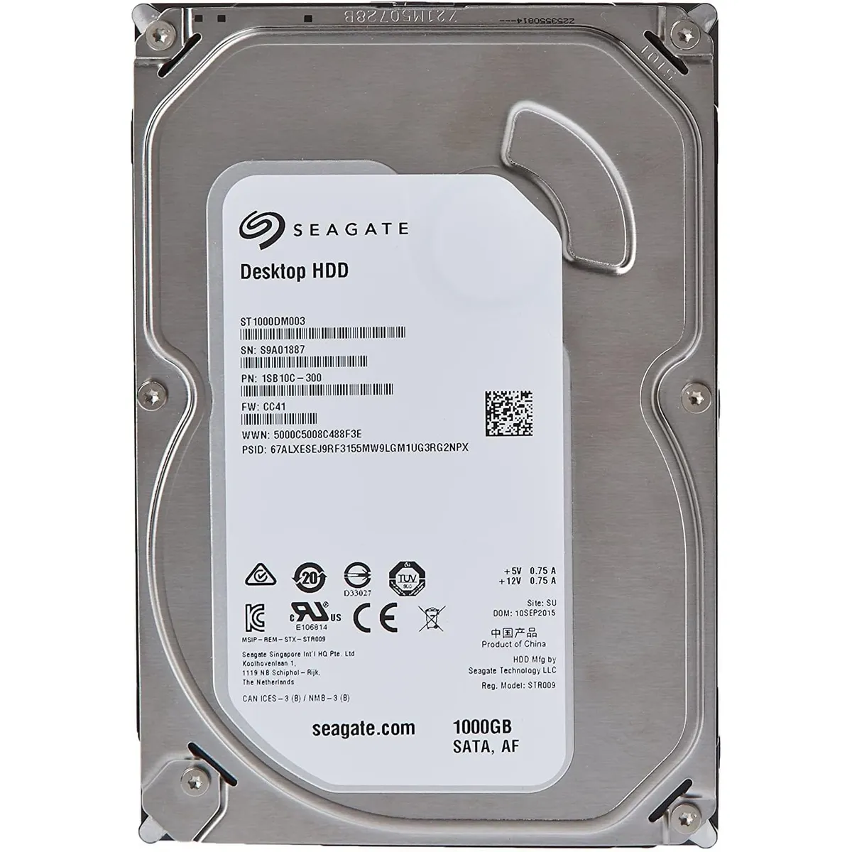 Накопичувач HDD SATA 1.0TB Seagate BarraCuda 7200.14 7200rpm 64MB (ST1000DM003) Refurbished - мініатюра 3