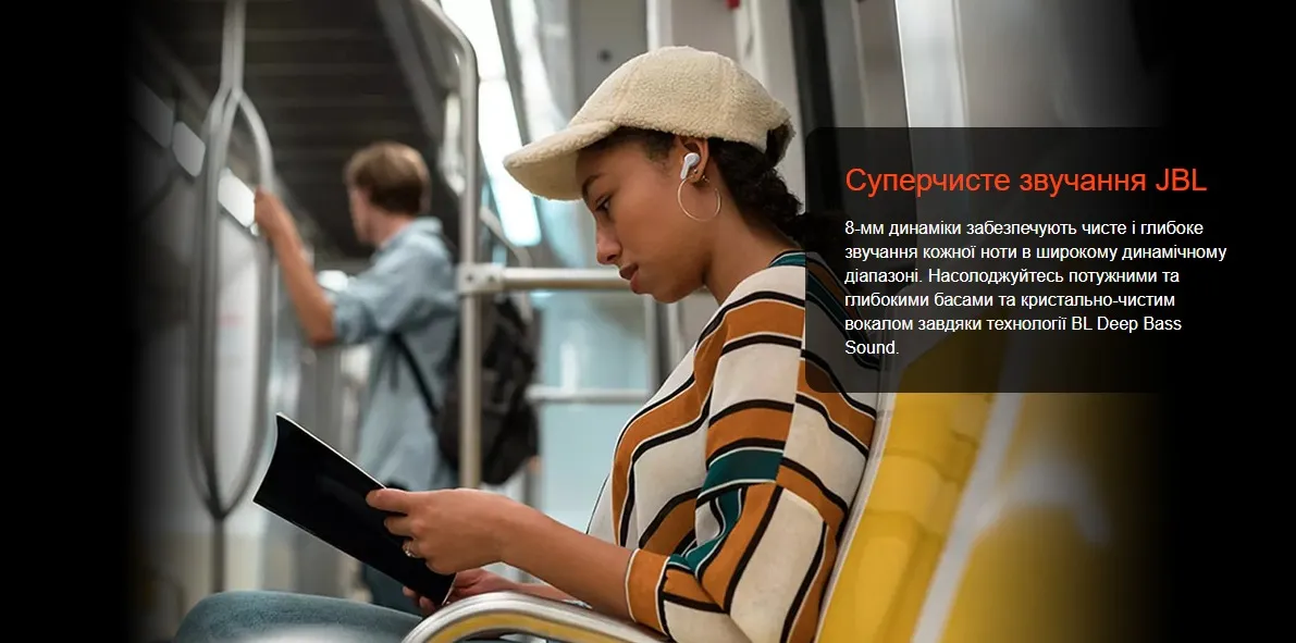 Bluetooth-гарнітура JBL Wave Beam White (JBLWBEAMWHT) - мініатюра 13