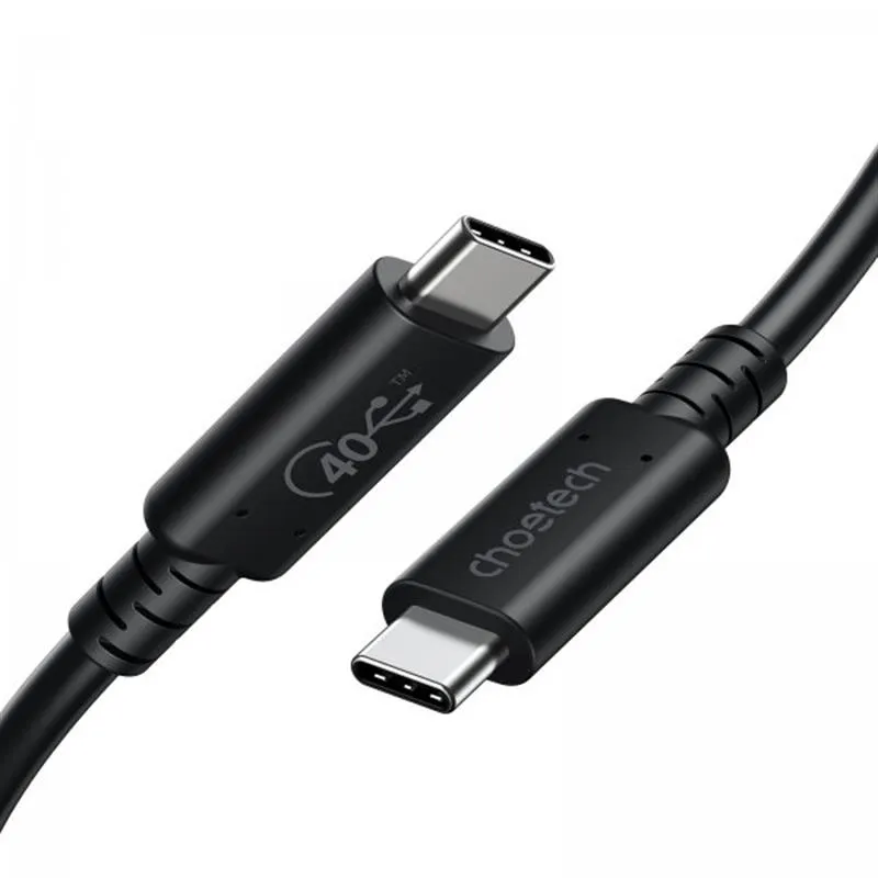 Кабель Choetech USB Type-C - USB Type-C (M/M), 0.8 м, Black (XCC-1028-BK) - мініатюра 2